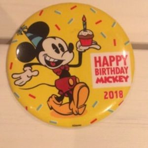 Mickey Mouse 90th Bday Button